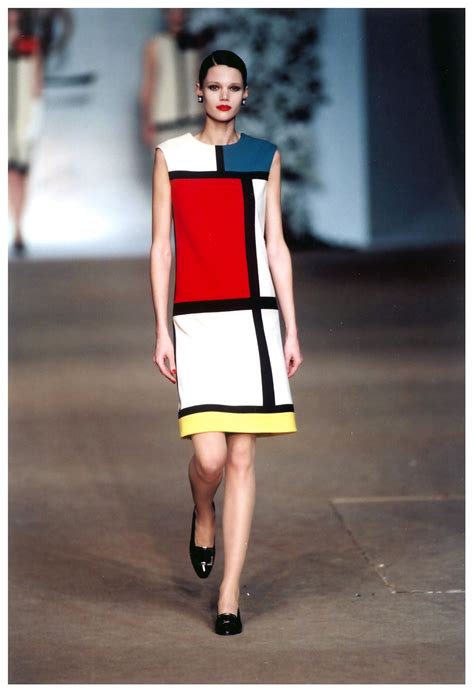 ysl mondrian shift dress|yves saint laurent mondrian collection.